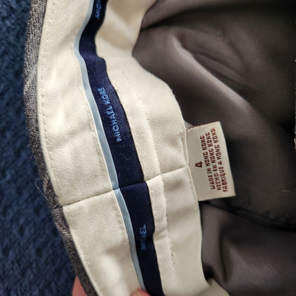 Micheal kors grey white striped business skirt sz 4 - Picture 8 of 9